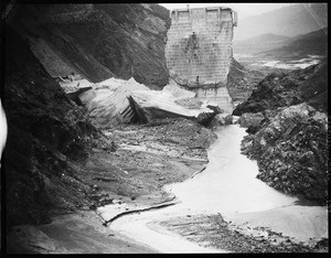 A view of the Saint Francis dam disaster