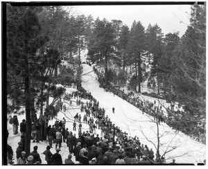 Ski competition at Big Pines Recreation Camp, 1929