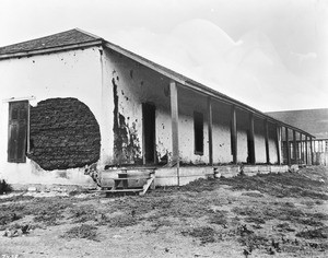 Lopez (Aguirre?) adobe south of the Old Plaza in San Diego, formerly the Mexican Bull Ring, 1915