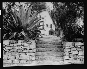 Entrance to the home of Jean Cazeaux, between Bronson Avenue and Clinton Street, Los Angeles, after 1885