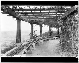 View of Mission Valley from a high observation deck, ca.1925