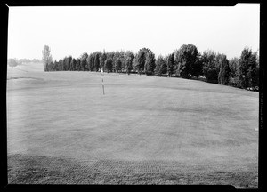 View of one of the greens at the Los Angeles Country Club, 1934