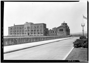 Exterior view of a building at the University of California at Los Angeles, April 24, 1930