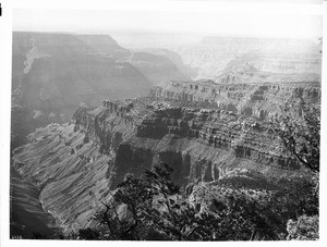 North rim of the Grand Canyon, looking west Bass Trail, Powell Plateau ca.1900-1930
