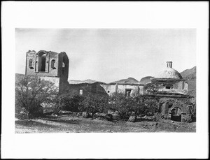 View of the Tumacacori Mission about 60 miles south of Tucson, Arizona, 1880