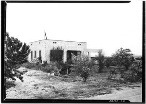 Exterior view of a house on a "one acre farm" on Grand Avenue, October 20, 1930