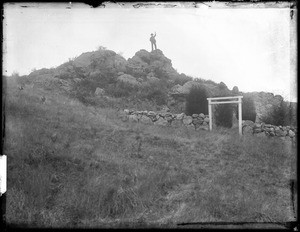 View of The Heights, where General Fremont first planted the U.S. flag, Oakland, ca.1890