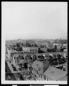 Panorama of downtown Los Angeles from 7th Street and Broadway, 1903