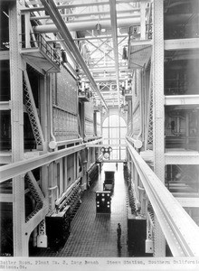 View of the boiler room in Plant #3 of the Long Beach Steam Station