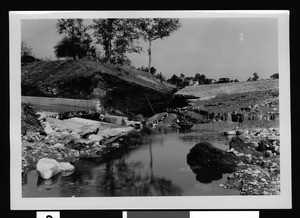 Flood damage in unidentified farmland, 1938