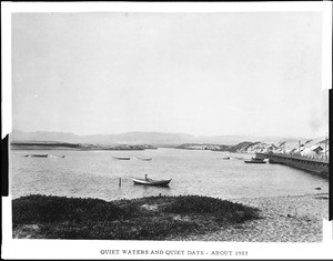 View from the south end of the Playa del Rey lagoon looking northward, ca.1903