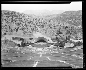 Hollywood Bowl, shown from the top of the stadium seats