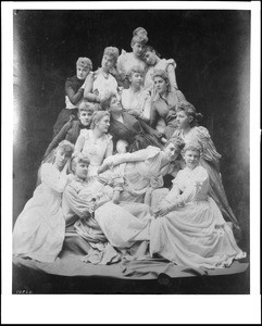 Members of the Young Women's Cooking Club of Los Angeles, ca.1890