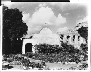 Bell tower or campanario of Mission San Juan Capistrano, 1929