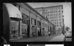 Row of shops in the Beverly Hills Hotel in the 9400 block of Wilshire Boulevard