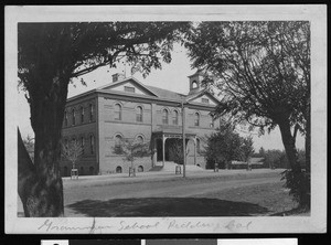 Exterior view of a grammar school in Redding