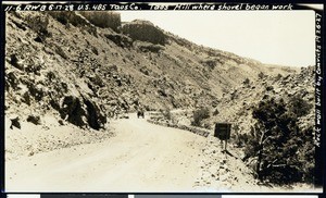 A view of a road in Taos Hill, New Mexico, June 17, 1928