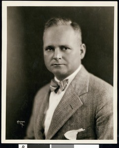 Portrait of E.E. Manning, September 13, 1929