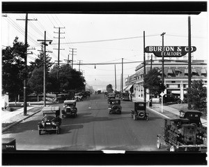 View of Western Avenue looking north from Tenth Street, 1924