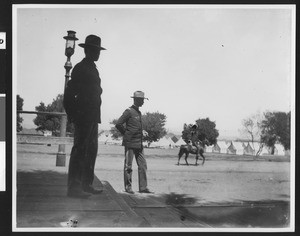 Spanish-American war volunteers at the Oakland camp, ca.1898