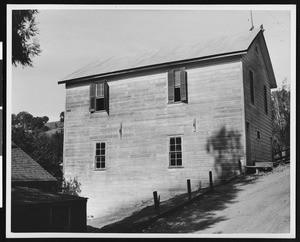 Old Knights of Pythies Hall in Amador City, ca.1930