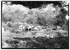 County road camp on Glendora Mountain Highway, October 22, 1926