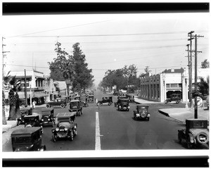 View of Figueroa Street at Jefferson intersection, Los Angeles, ca.1924