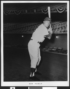 Portrait of the baseball player Ron Fairly, ca.1960