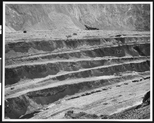 View of a copper mine at Bingham near Salt Lake City, Utah