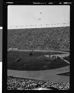 Horse-jumping event at the Coliseum, 1932