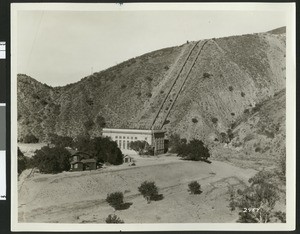 Power House No.2 as it appeared before the St. Francis Dam disaster of March 12, 1928, ca.1926