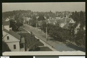 Nevada County Views, showing Auburn Street in the Grass Valley, ca.1910