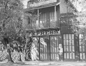 Exterior view of the Wells Fargo Express building, Columbia, ca.1894