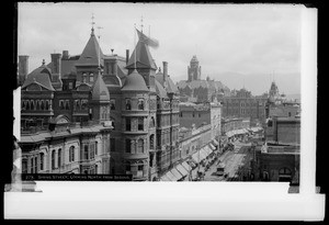 Spring Street looking north from Second Street, ca.1895