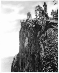 View of Glacier Point from the trail, Yosemite National Park, Mariposa County, California, ca.1900