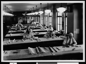 Room full of Department of Public Works Street Design and Construction workers