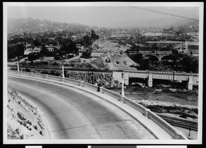 View of Arroyo Seco looking north from Elysian Park in Los Angeles