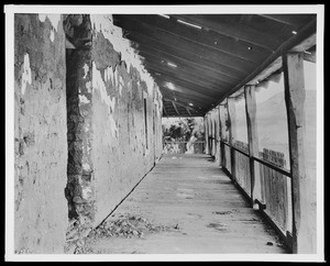 Veranda of Rancho Agua Hedionda (also known as the Keller Ranch), ca.1930