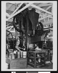 Interior of Morris Stamping & Manufacturing Company, February 1938