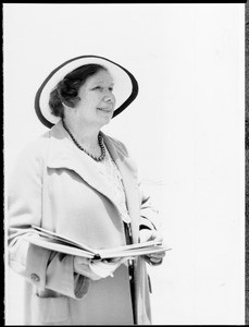 Portrait of Miss Mary Josephine Potter at her fifty-seventh birthday celebration, May 22, 1934