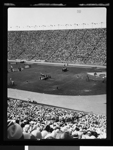 Horse-jumping event held in the Coliseum, 1932