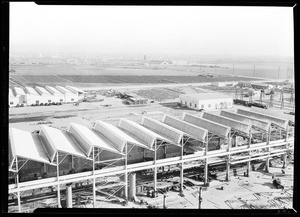 View of industrial buildings from 6500 East Slausen Avenue, Consolidated Steel Company