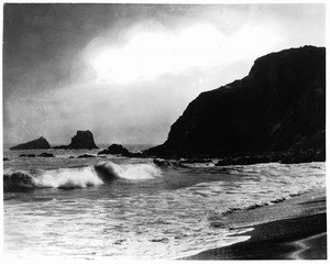 View of the Laguna Beach surf, ca.1885