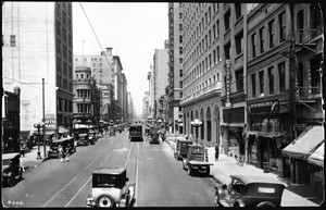Spring Street looking north from Eighth Street, 1924