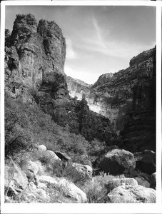 Hidden Canyon on the north side trail above Shunimo Camp, Grand Canyon, ca.1900-1930