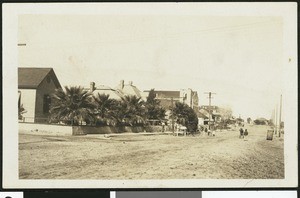 First Avenue, Methodist Church, and A.O.U.W. Hall in Yuma, Arizona