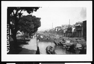 Canton canal, China, ca.1900