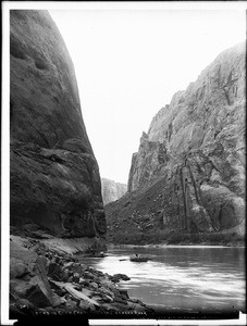 A bend in Glen Canyon of the Colorado River, Grand Canyon, ca.1898