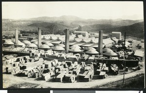 Los Angeles Pressed Brick Company factory in Alberhill, California, ca.1930