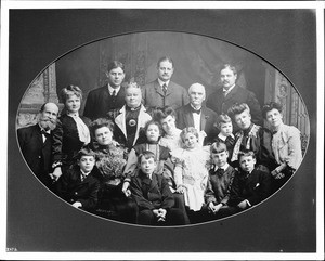 Portrait of Thaddeus S.C. Lowe and family, ca.1890